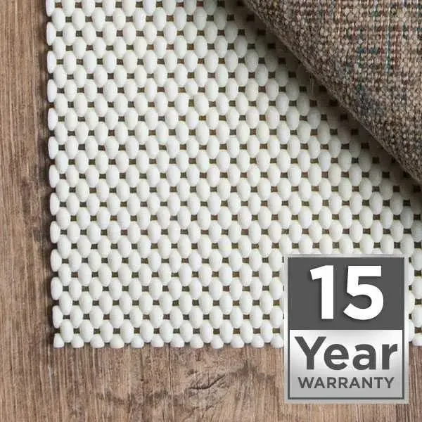 15 years warranty rug pad