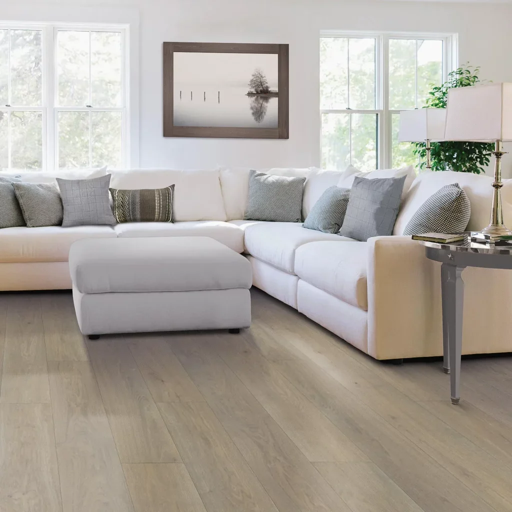 Hardwood flooring in living room