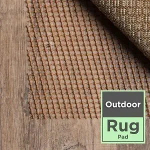 Outdoor rug pad