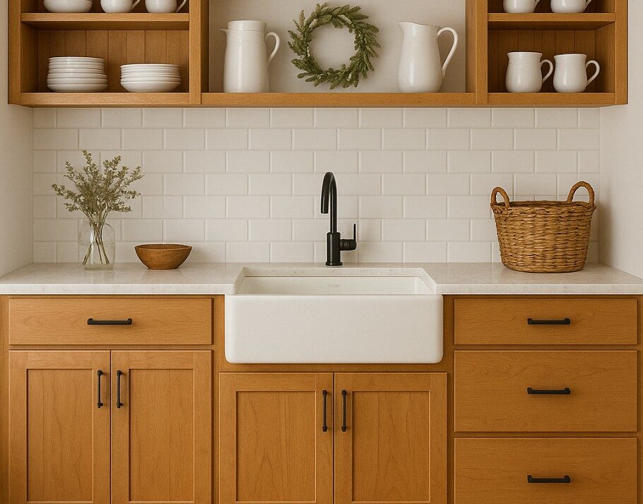 Farmhouse kitchen cabinets